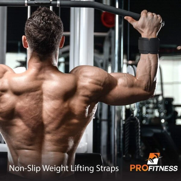 ProFitness Weight Lifting Straps 2 ProFitness Weight Lifting Straps - Image 2