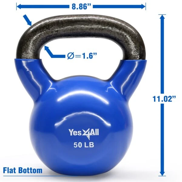 Yes4All Vinyl Coated Kettlebells 2 Yes4All Vinyl Coated Kettlebells - Image 2