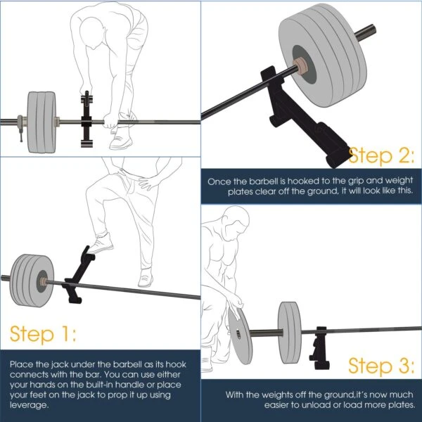 Yes4All Mini Deadlift Barbell Jack 4 Yes4All Mini Deadlift Barbell Jack - Image 4
