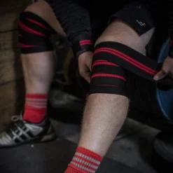 Harbinger Red Line Knee Wraps -Fitness Equipment Store 9a1756fd0c741126d7bbd4b692ccbd91 5d0a752575de5 600x600 1