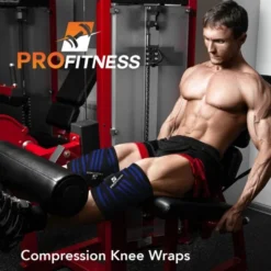 ProFitness Knee Wraps 8 ProFitness Knee Wraps -Fitness Equipment Store a424ed4bd3a7d6aea720b86d4a360f75 5d0a752632abc 600x600 1